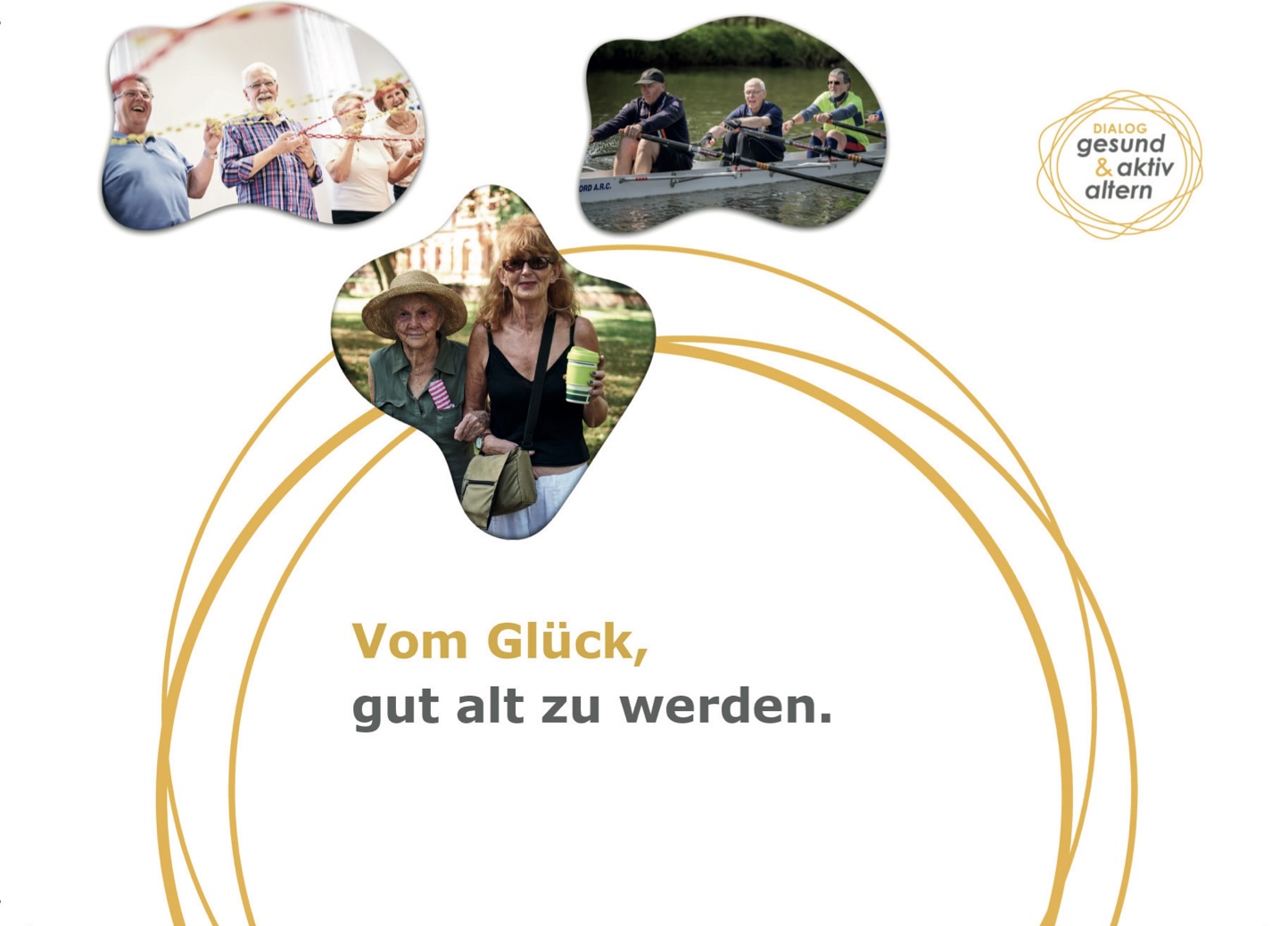 Dialog Postkarte "Vom Glück, gut alt zu werden."