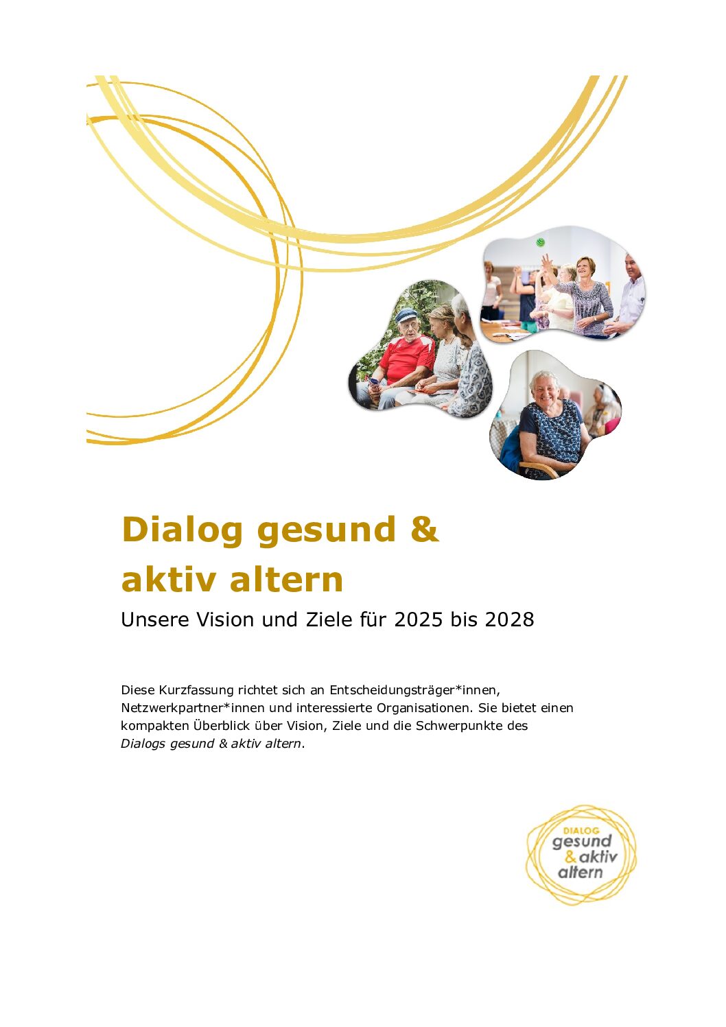 Cover Rahmenarbeitsprogramm: Unsere Vision und Ziele für 2025 bis 2028